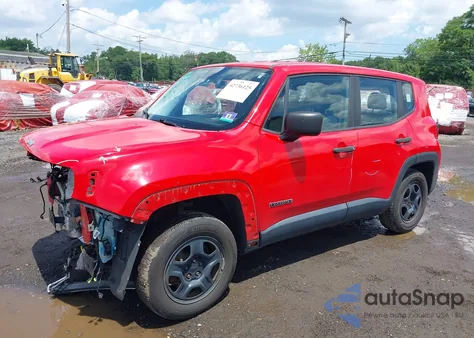 2015 Jeep Renegade Sport from USA, damaged, VIN ZACCJBAT3FPC13655